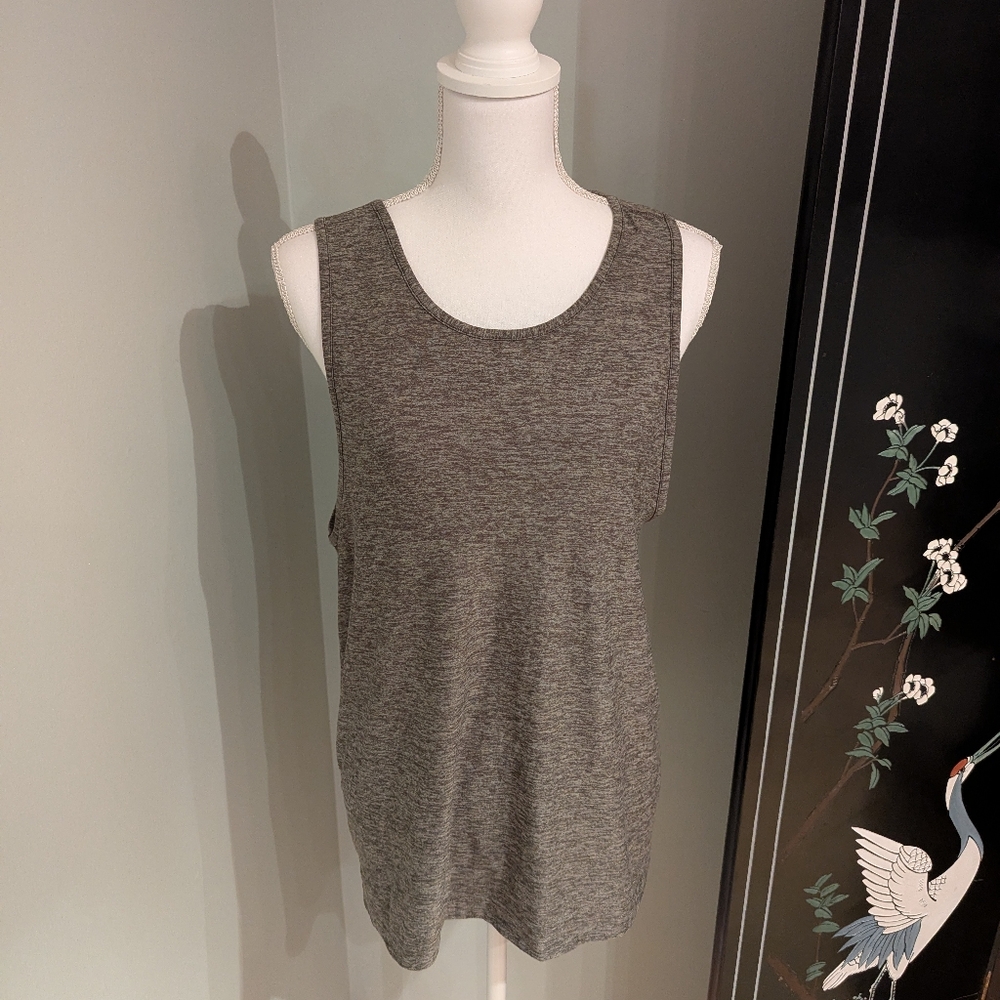 Outdoor Voices Women's Small Sleeveless Tank Top Athletic Gray Green Tinted 105